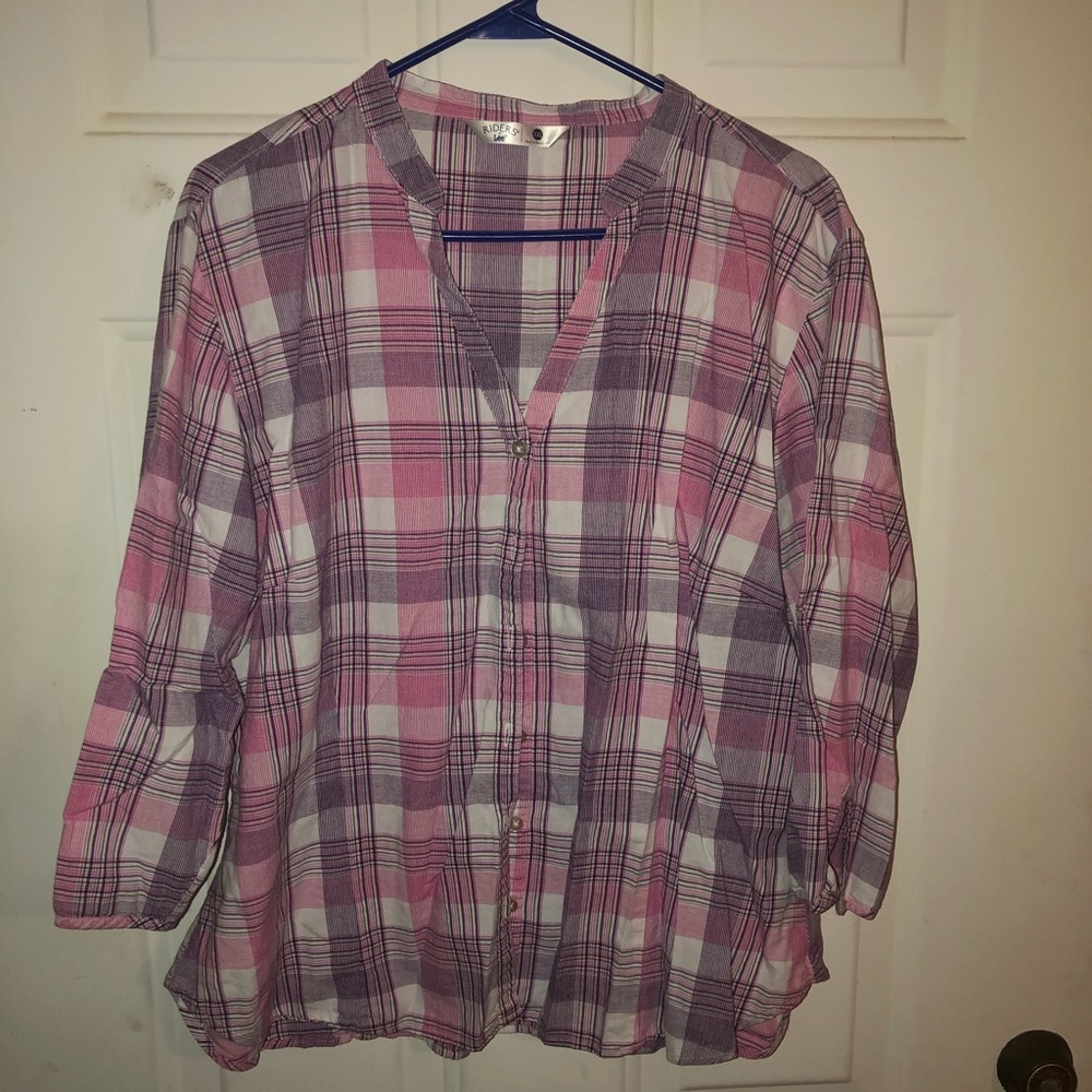 Riders by Lee pink button down